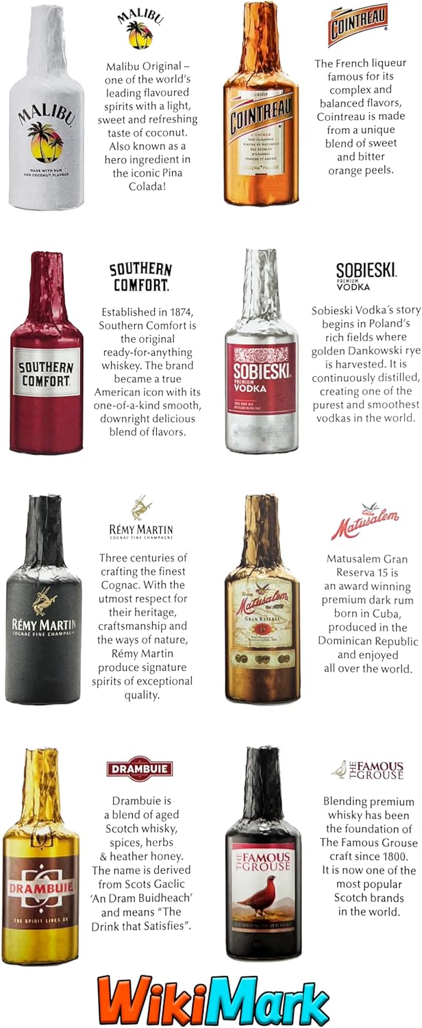 Anthon Berg - Botellitas de Chocolate Rellenas de Licores Originales. 64 Botellas - 1 Kg. Nueva Edición 2025.
