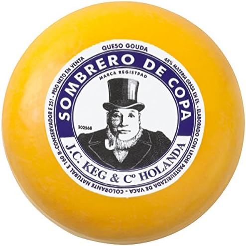 Queso Gouda Holandés Sombrero de Copa. Pieza de 4 Kg.