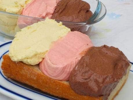 Crema Holandesa 3 colores Cremtona. Chocolate, Fresa y Vainilla. (Lote de 3 Tarrinas) WikiMark