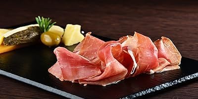 Maletín de Jamón de Cebo Ibérico Navidul (50% raza ibérica) Freshpack envasado al vacío - 10x70g, Total 700 g - Enviado por WikiMark